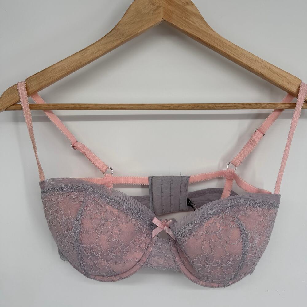 Adore Me Bra Women’s 36DD Bogart Lavender Aura Lace Romantic‎ Lined